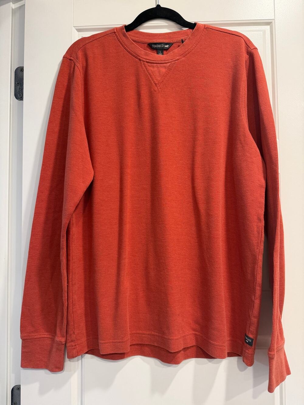 Toad & Co‎ Waffle Knit Thermal Mens Large Outdoor Hiking Fishing Hunting Camping